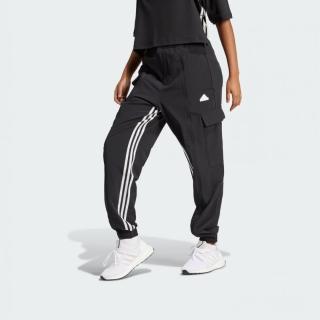 【adidas 愛迪達】長褲 女款 運動褲 國際碼 DANCE CARGO 黑 IN1826(L4858)