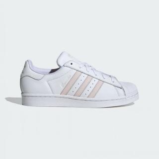 【adidas 愛迪達】休閒鞋 女鞋 運動鞋 三葉草 SUPERSTAR W 白粉 IE3001