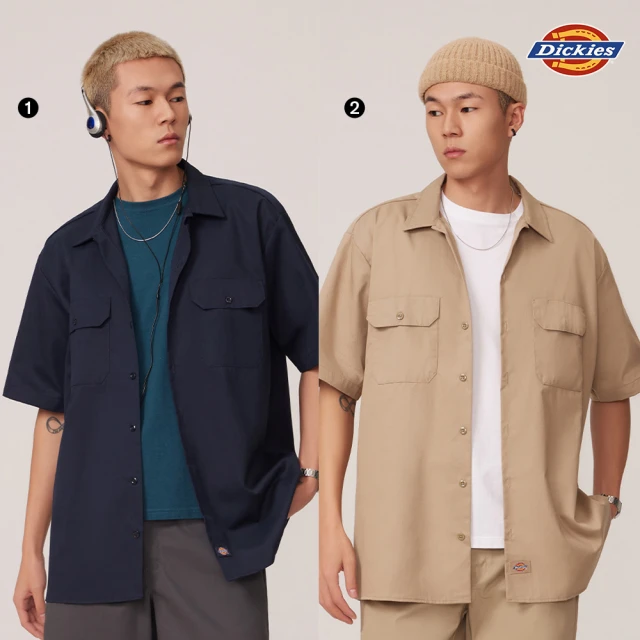 【Dickies】男款1574雙口袋短袖工裝襯衫(多款任選/618限定)