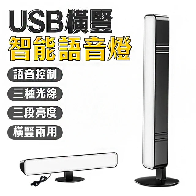 FJ 智能語音USB供電橫豎聲控燈MZ6(2入組-型錄下單用Φ)