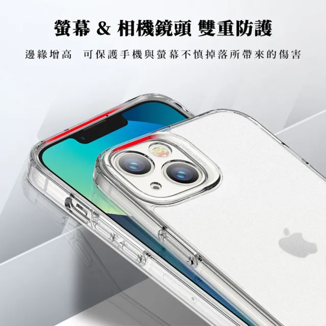 【ESR 億色】iPhone 14 Pro 強化玻璃背板防摔保護殼(冰晶琉璃)