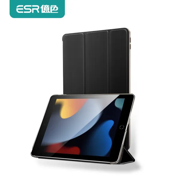 【ESR 億色】iPad 9/8/7 10.2吋 2021-2019 Yippee平板防摔保護殼(黑)