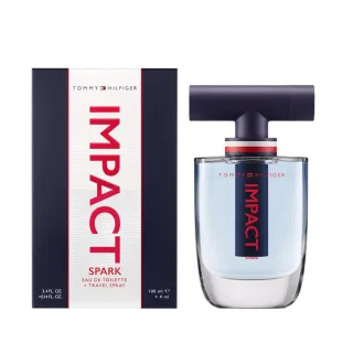 【Tommy Hilfiger】Tommy Impact Spark 衝擊效應閃耀淡香水 100ml(專櫃公司貨 #木質果香調)