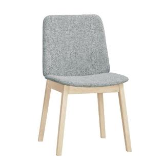 【MUNA 家居】哈密斯餐椅/布/實木/洗白色(餐椅 椅子 休閒椅)