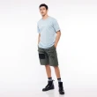 【JEEP】男裝 率性品牌文字印花短袖T恤(藍色)