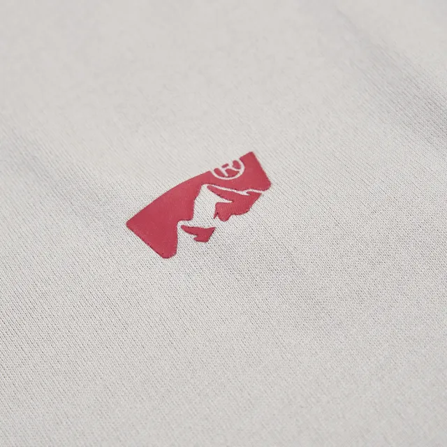 【5th STREET】男裝 短袖 短t 上衣 t恤 TEE 山脈 logo 印花 灰色(570953)