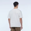 【JEEP】男裝 發泡印花厚磅短袖T恤(白色)