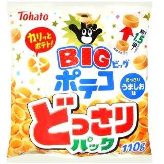 【即期出清】東鳩 BIG手指圈圈餅-鹽風味(110g)