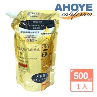 【AHOYE】日本三井抓不住護髮乳 500mL補充包(髮膜 護髮霜 潤絲精)