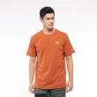 【JEEP】男裝 山系文字LOGO印花短袖T恤(橘色)