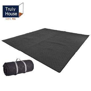 【Truly House】極黑限定 超聲波 特大款硬派野餐墊/野餐墊/地墊(兩色任選)
