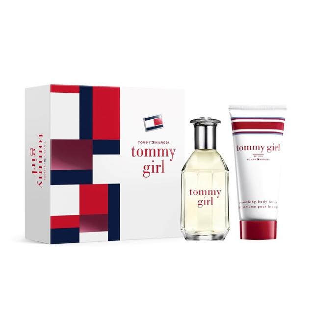 【Tommy Hilfiger】Tommy Girl Holiday 經典女香禮盒(女香100ml+身體乳液100ml 專櫃公司貨 #活力花香調)