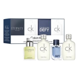 【Calvin Klein 凱文克萊】CK男性小香水禮盒4入組-CKone10ml*2+永恆男10ml+無畏之心5ml(平行輸入)