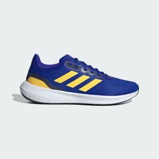 【adidas 愛迪達】慢跑鞋 男鞋 運動鞋 緩震 RUNFALCON 3.0 藍 IE0735(8615)