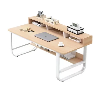 【AOTTO】北歐現代簡約桌上收納U型腿書桌(辦公桌 電腦桌)