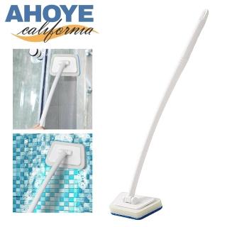 【AHOYE】長柄可替換頭清潔刷(萬用刷 菜瓜布 浴室清潔 磁磚刷)