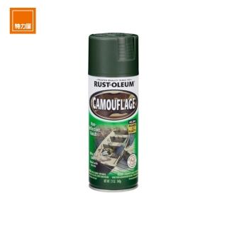 【特力屋】RUST-OLEUM 樂立恩 CAMOUFLAGE迷彩噴漆 叢林綠 340g