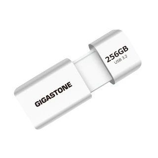 【GIGASTONE 立達】256GB USB3.1/3.2 Gen1 極簡滑蓋隨身碟 UD-3202白(256G USB3.2高速隨身碟)