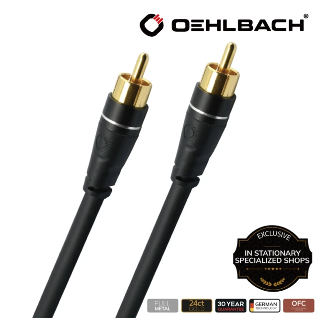 Oehlbach 3m重低音線-EXCELLENCE Subwoofer Cinch cable