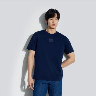 【GAP】男裝 Logo純棉圓領短袖T恤-海軍藍(885508)