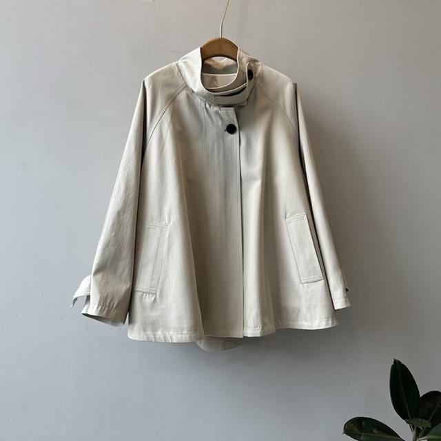 【巴黎精品】現貨+預購 風衣外套休閒大衣(韓系單扣中長款女外套2色a1ee31)