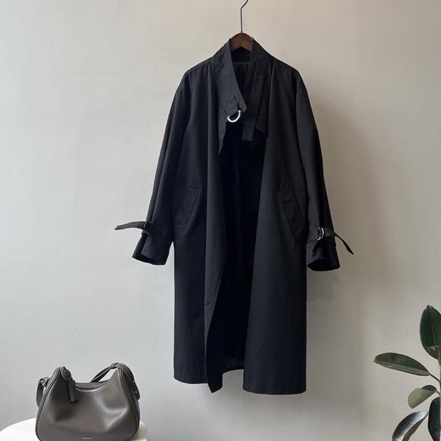 【巴黎精品】現貨+預購 風衣外套休閒大衣(春季寬鬆長款女外套3色a1ee16)