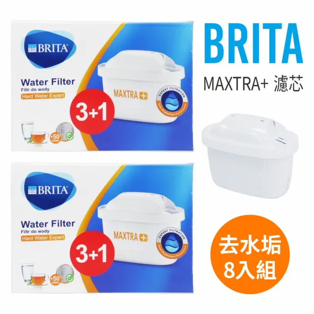 【BRITA】歐洲原裝 MAXTRA Plus 去水垢濾芯8入(原裝平輸)