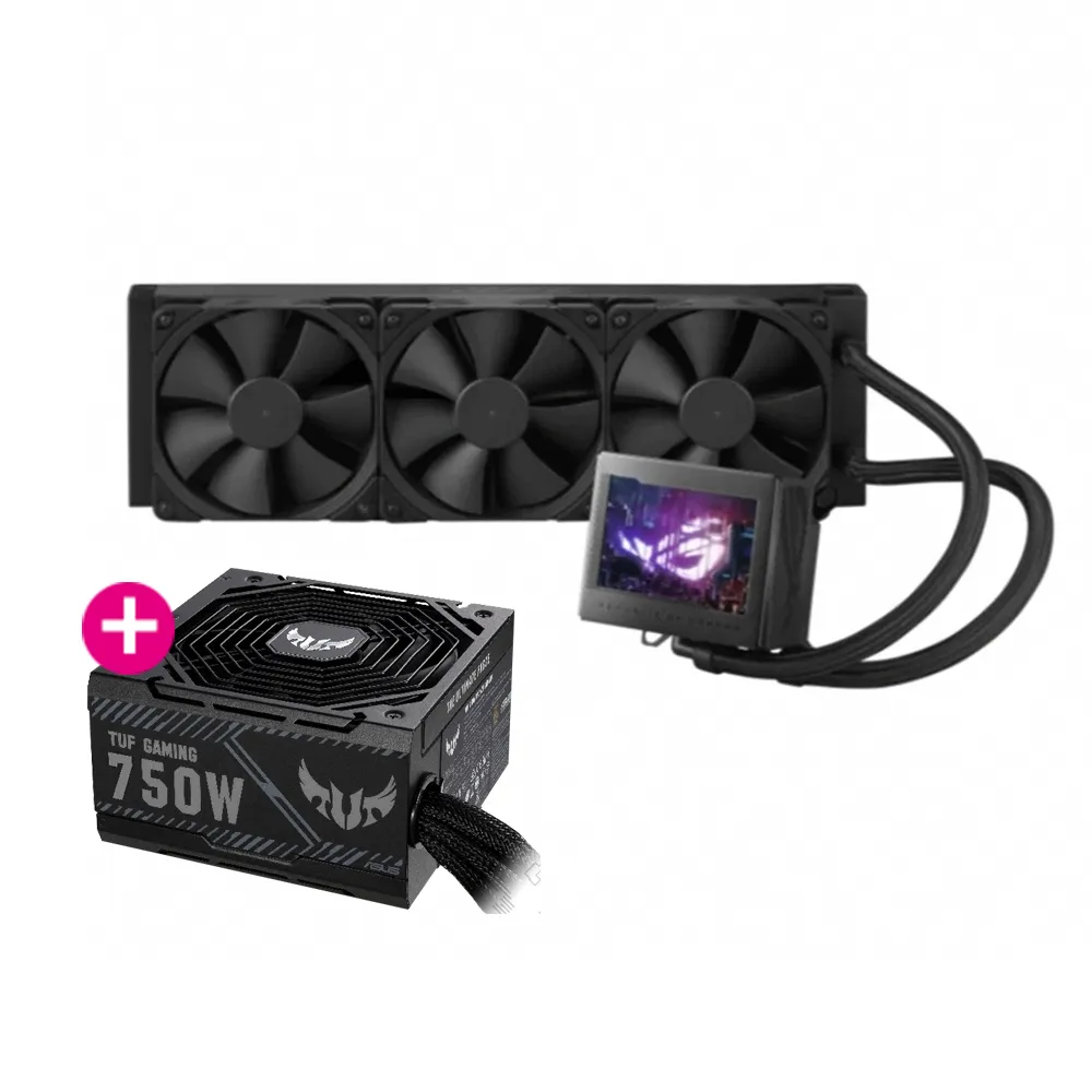 【ASUS 華碩】360水冷+750W★ROG-RYUJIN-III-360 水冷散熱器+TUF GAMING 750W 電源