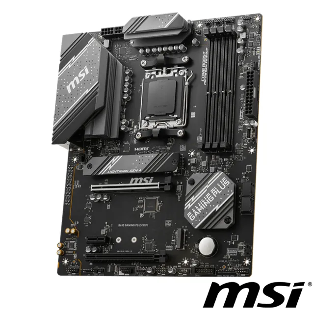 【MSI 微星】B650+R5-8600G★AMD Ryzen 5-8600G 六核心處理器+微星B650 GAMING PLUS WIFI 主機板(板+U)