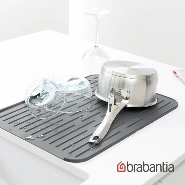 【Brabantia】矽膠瀝水墊(深灰)