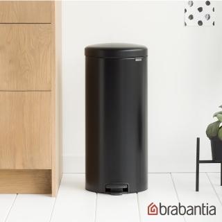 【Brabantia】NEWICON環保垃圾桶-30L尊爵黑(基本色熱賣款)
