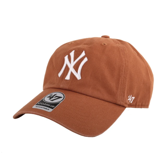 NEW ERA 品牌NY 白繡線女款棒球帽(磚橘色)
