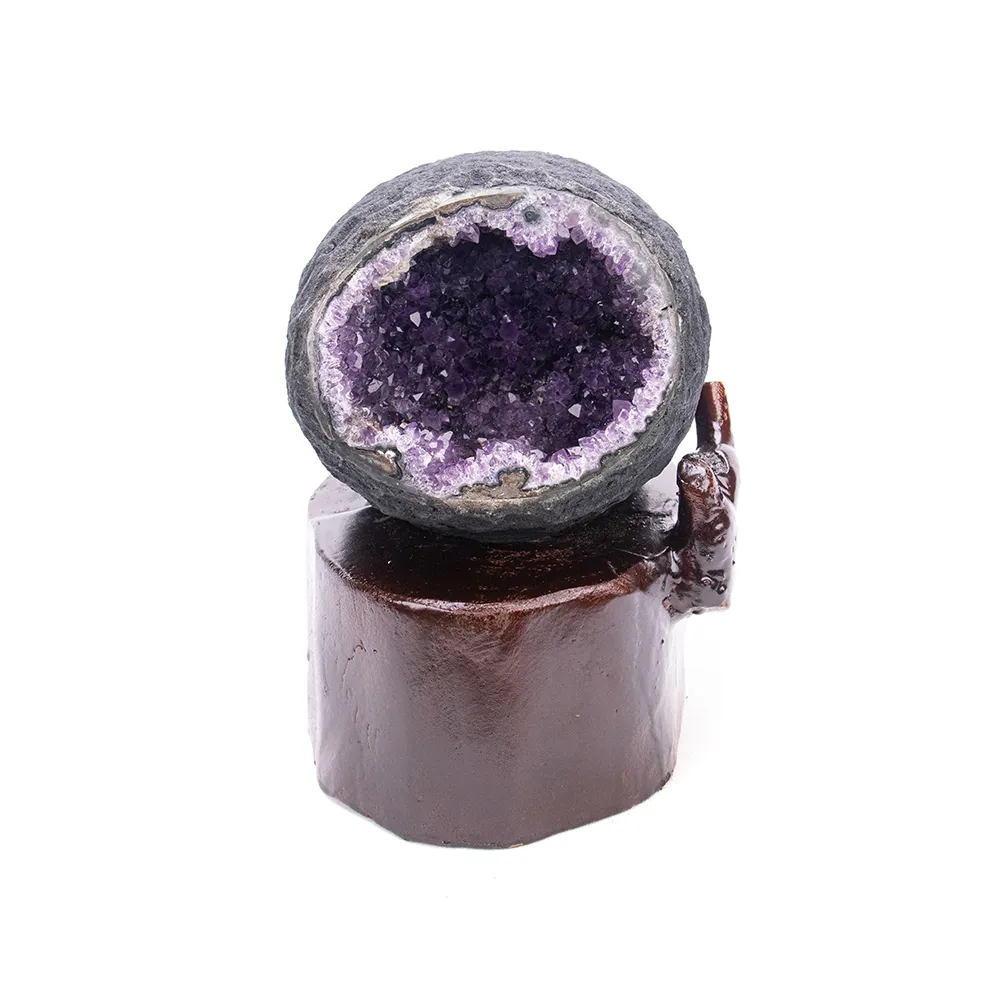 吉祥水晶】烏拉圭紫水晶洞3.6kg(皮薄洞深招財進寶) - momo購物網- 好評 
