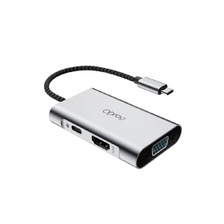 【Opro9】USB-C 4埠帶線多功能轉接器