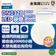 【Philips 飛利浦】1入 LED DN032B 10W 白光黃光自然光 全電壓 開孔12.5cm 崁燈(12.5公分薄型崁燈)