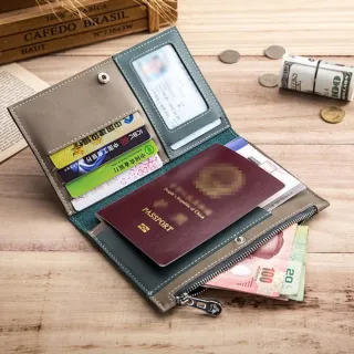 【希賽德】RFID真皮護照長夾 牛皮護照皮夾 護照收納包 旅行護照包 皮革護照套 護照夾 護照收納(證件套)