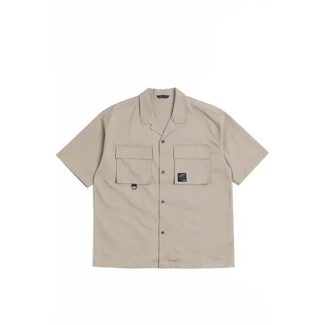 【Life8】口袋造型 古巴領短袖襯衫(10880)