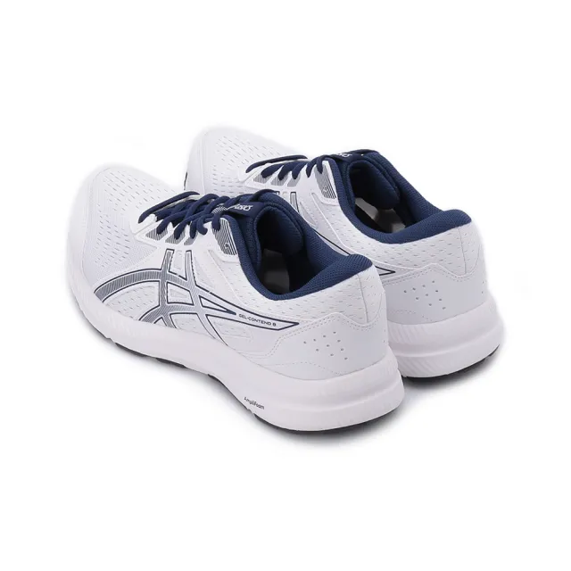 【asics 亞瑟士】GEL-CONTEND 8 舒適慢跑鞋 白藍 男鞋 1011B492-104