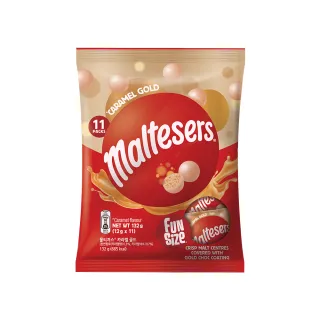 【maltesers 麥提莎】金脆焦糖風味可可球 分享包 132g(零食/點心)