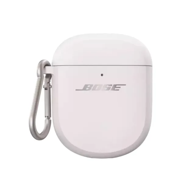 【BOSE】QuietComfort 消噪耳塞 矽膠無線充電盒保護套 霧白色(通用 II / Ultra)