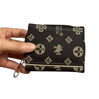 【SNOW.bagshop】短夾小容量(三摺+U型拉鍊包覆型進口防水包 防刮皮革)