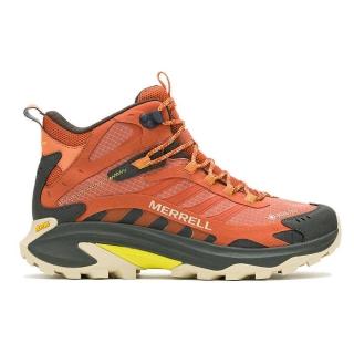 【MERRELL】Moab Speed 2 Mid GTX 男 戶外鞋 越野 防水 黃金大底 磚橘(ML037507)