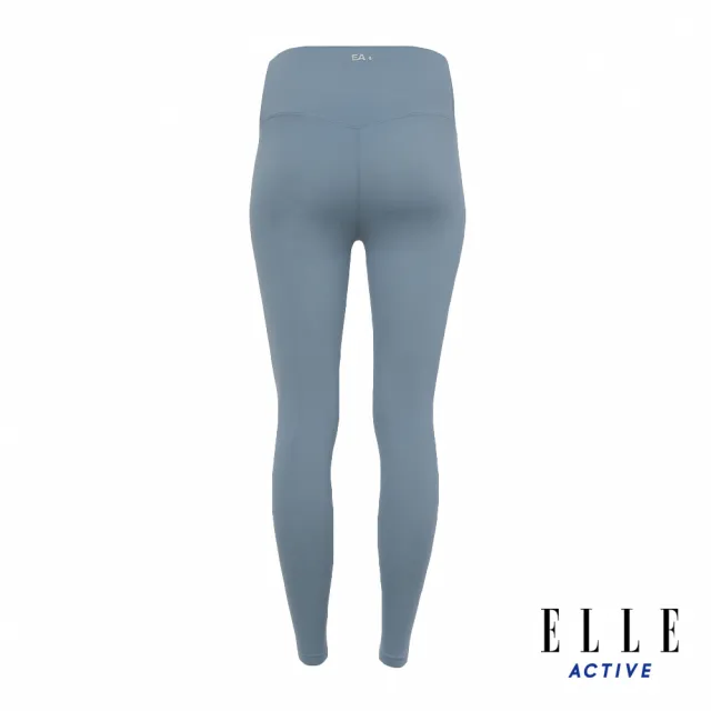 【ELLE ACTIVE】女款 舒適彈力瑜珈褲-湖藍色(EA24M2W3701#33)