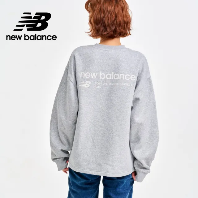 【NEW BALANCE】刷毛保暖前短後長長袖上衣_藕杏色/灰色任選_WT33532MNK/WT33532AG_女性