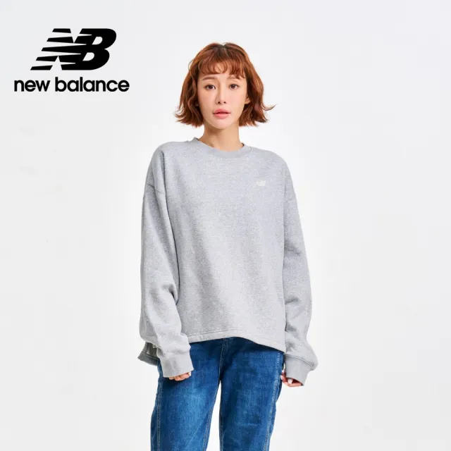 【NEW BALANCE】刷毛保暖前短後長長袖上衣_藕杏色/灰色任選_WT33532MNK/WT33532AG_女性