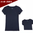 【Tommy Hilfiger】TOMMY 經典刺繡Logo素面短袖T恤 上衣-女-多色組合(經典爆款/百搭舒適/平輸品)