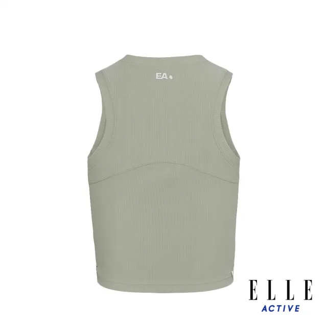 【ELLE ACTIVE】女款 彈性短版背心-淺綠色(EA24M2W1002#41)