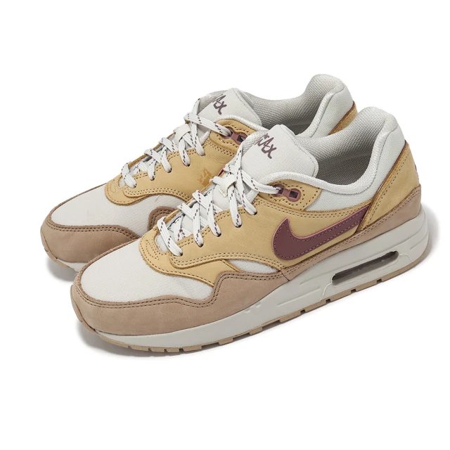 NIKE 耐吉 休閒鞋 Air Max 1 SE GS 大童 女鞋 淺骨色 大麻色 氣墊 低筒 經典 運動鞋(FZ5530-020)