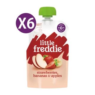 【LittleFreddie】寶寶果昔-蘋果草莓香蕉6m+(100gX6)