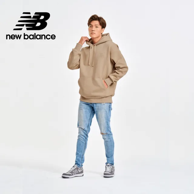 【NEW BALANCE】NB SDS厚磅帽T_AMT41351SOT_男性_卡其色(亞版 版型正常)
